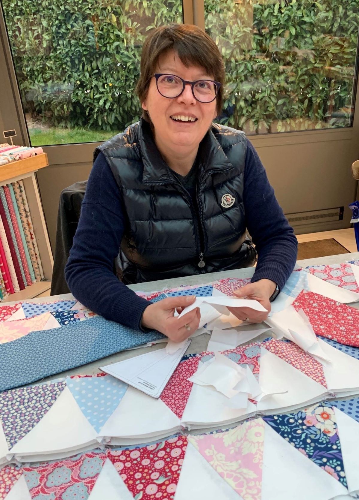 La Malle à Secrets de Camille, réalisation d'un patchwork Tilda La Malle à Secrets de Camille, atelier de patchwork, réalisation d'un quilt