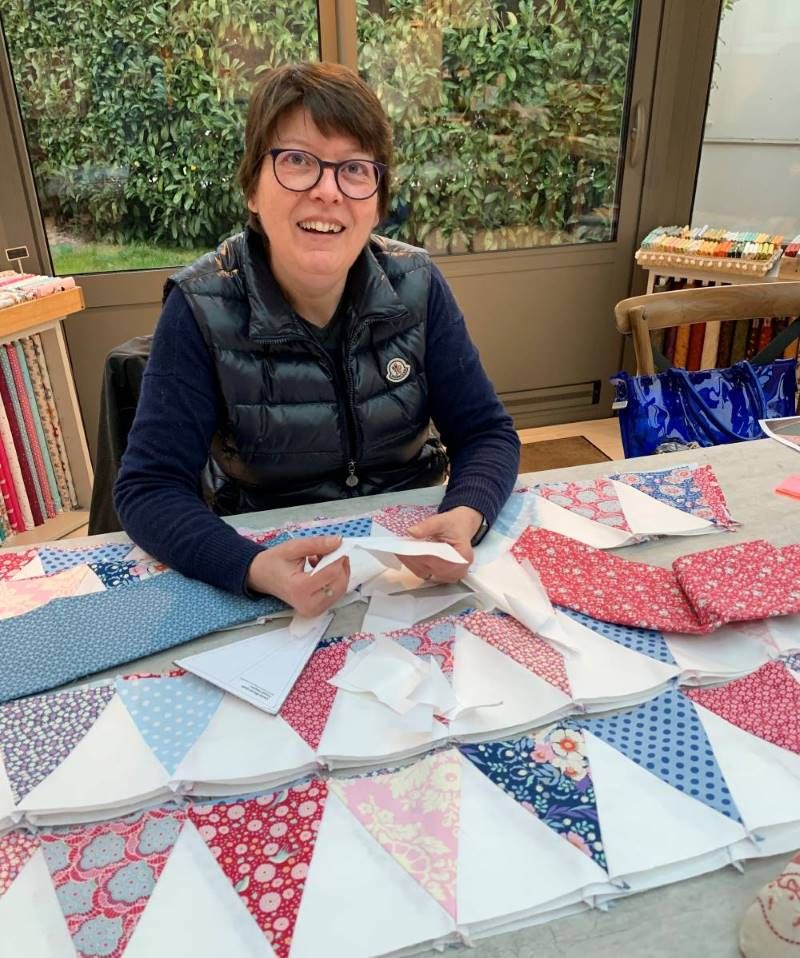 La Malle à Secrets de Camille, réalisation d'un patchwork Tilda La Malle à Secrets de Camille, atelier de patchwork, réalisation d'un quilt
