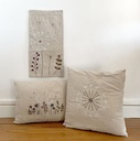 Kit Broderie "Coussin Rectangulaire Pissenlit" Beige