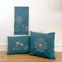 Kit Broderie "Coussin Rectangulaire Pissenlit" Vert