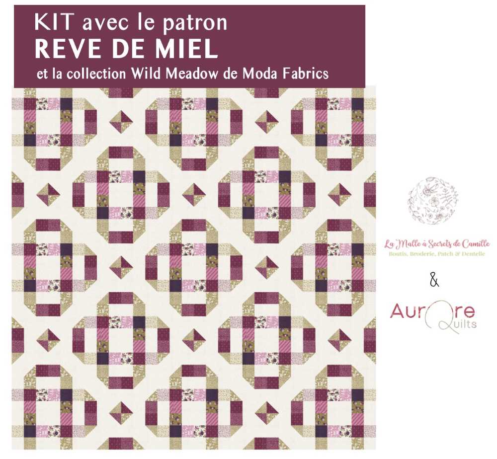 Kit de Patchwork - Rêve de Miel - Taille M