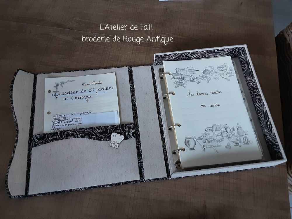 Tuto Cartonnage - Classeur à Recettes