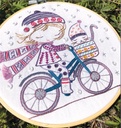 Kit Broderie "Quand Salomé se promène à vélo"