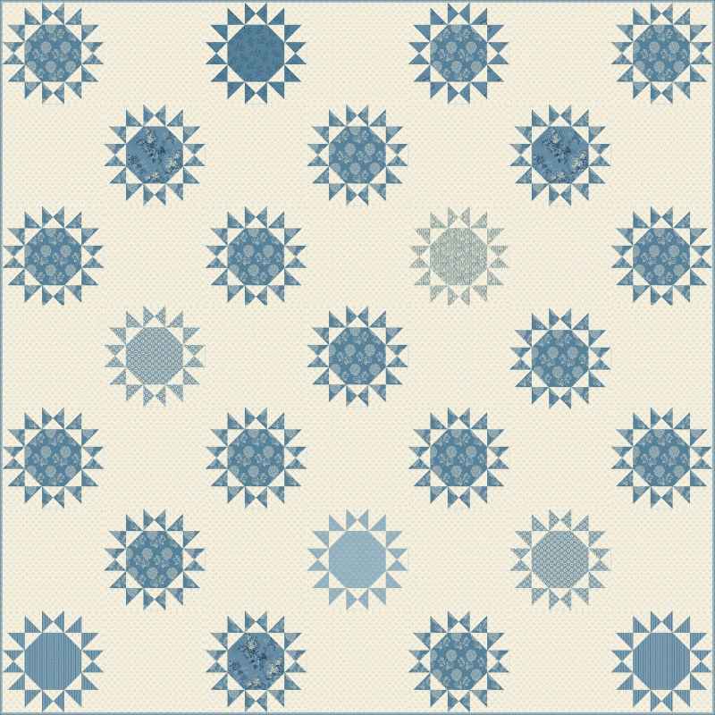 Modèle Patchwork Shimmering Now &quot;Primrose&quot; de Edyta Sitar