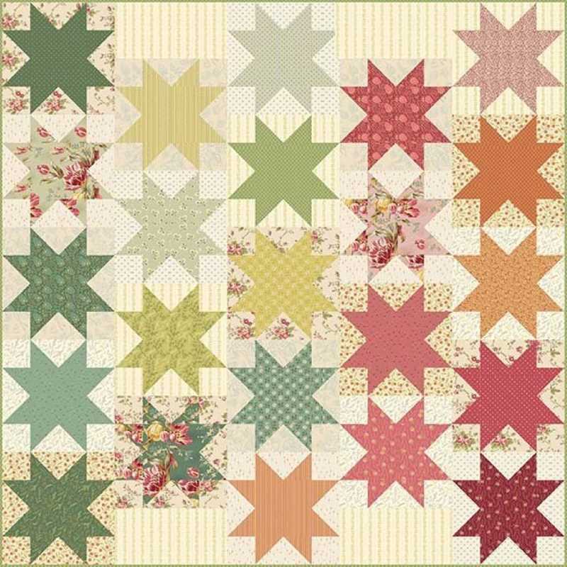Kit de Patchwork Sewing Star &quot;Primrose&quot; de Edyta Sitar