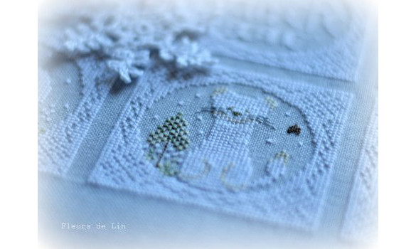 Modèle Points Comptés - Hiver Blanc