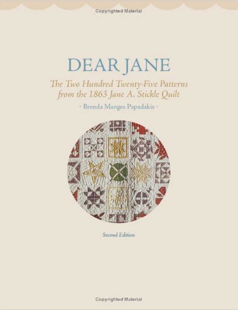 Livre Patchwork &quot;Dear Jane &quot; Brenda Manges Papadakis