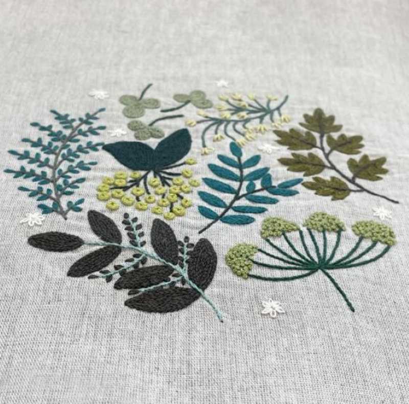 Kit Broderie "Cercle Fleuri - Agathe"