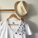 Kit Broderie - Easy Custo "Planche Fleurie - Margot - Taille L"