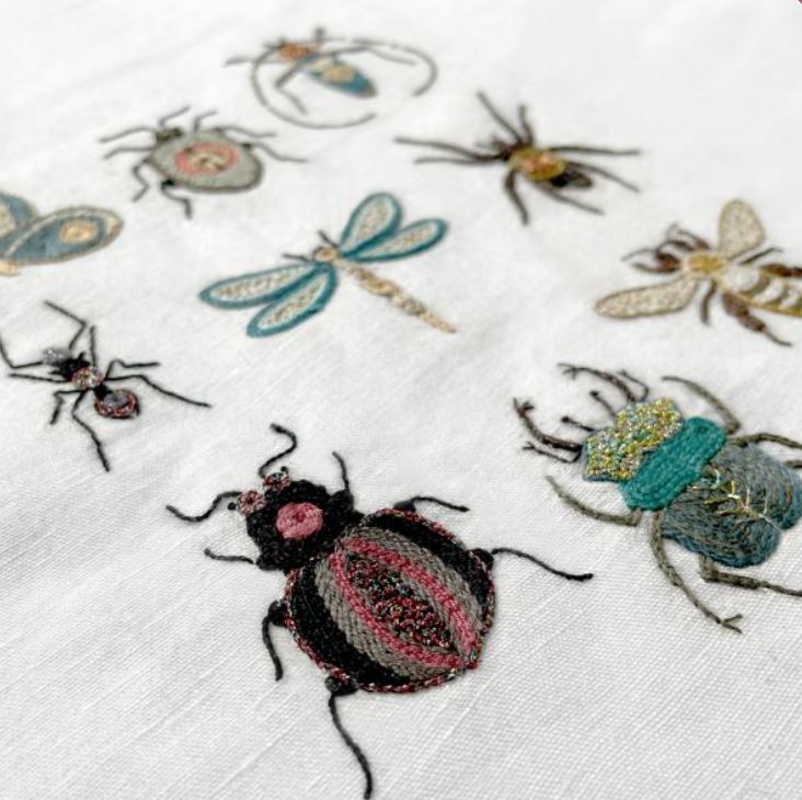 Kit Broderie - Easy Custo "Planche Petits Insectes - Taille L"