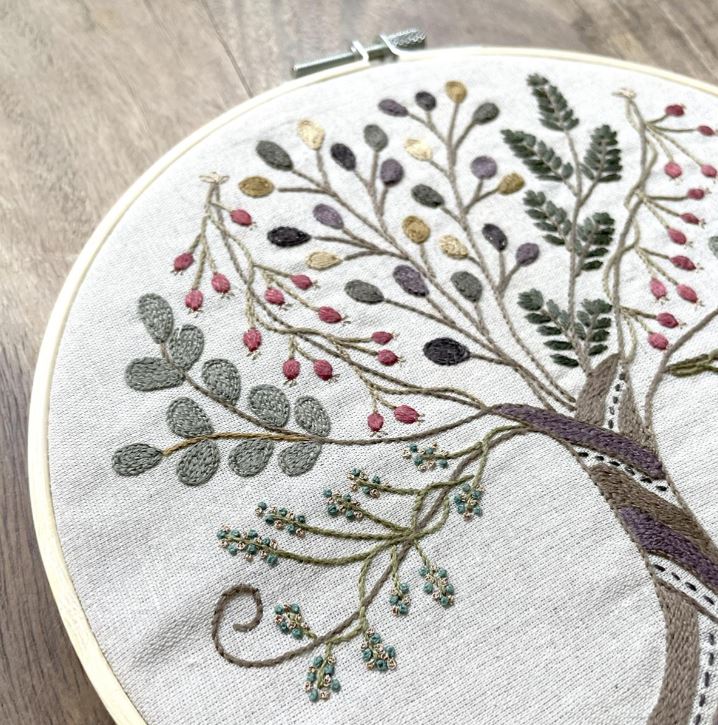 Kit Broderie "L'Arbre des Saisons - Automne"