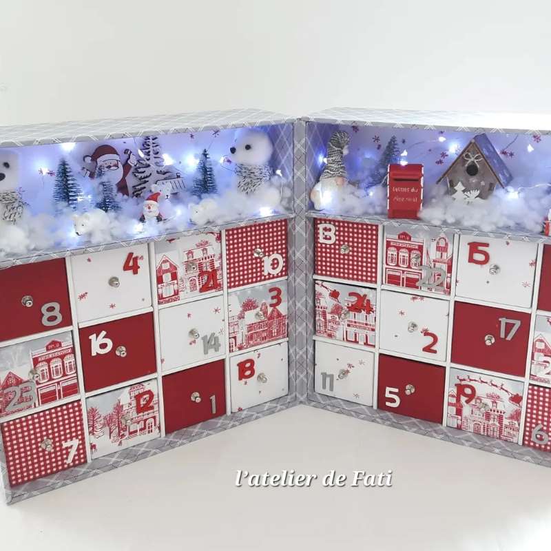 Tuto Cartonnage - Calendrier de l'Avent