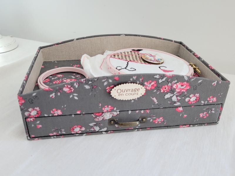 Tuto Cartonnage - Plateau à Ouvrages Céline