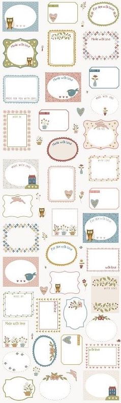 Panneau Etiquette Patchwork Owl & Hare