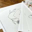 Carnet de dessins de broderie - Coeurs