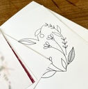 Carnet de dessins de broderie - Coeurs