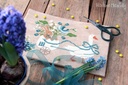 Modèle Points Comptés - Blue Flowers