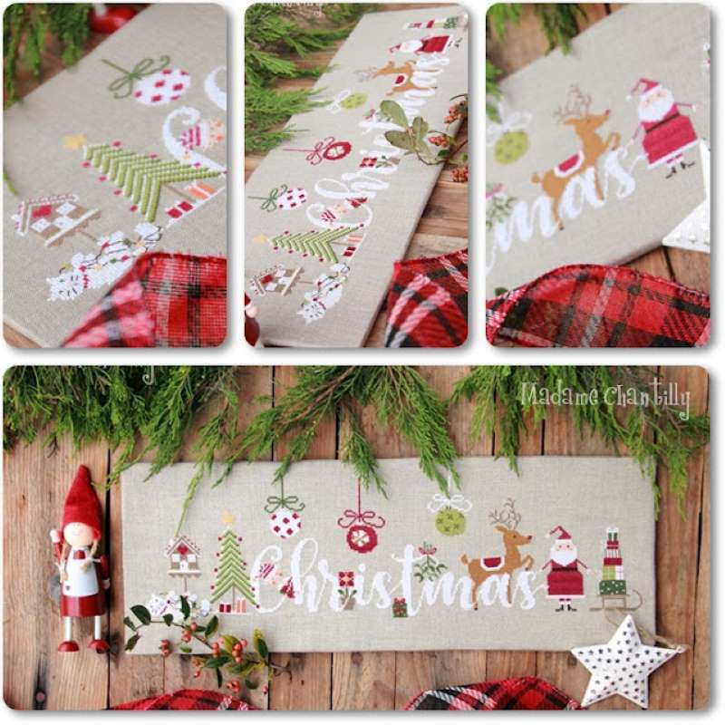 Modèle Points Comptés - Christmas