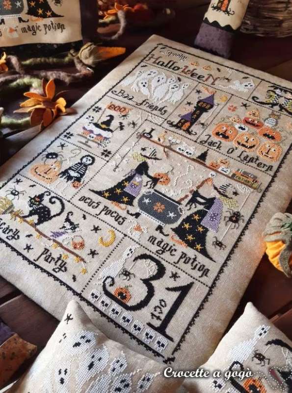 Modèle Points Comptés - En Attendant Halloween