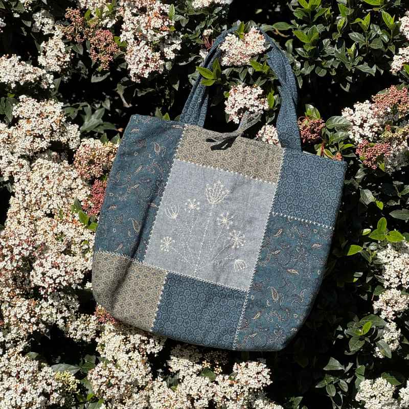 Kit Patchwork _ Sac à Ouvrage Japonais Jardin Botanique