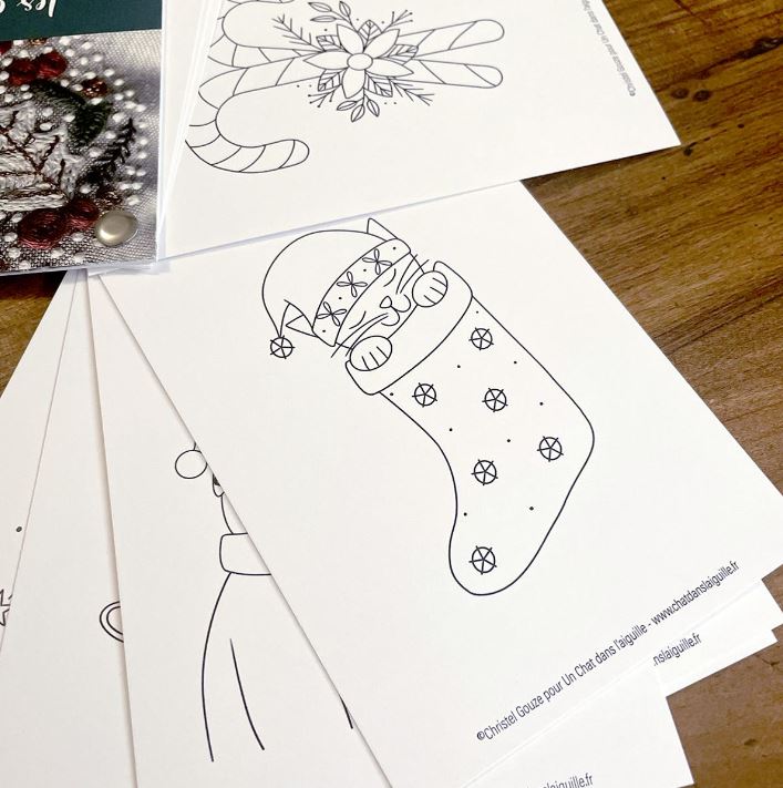 Carnet de dessins de broderie - Noël