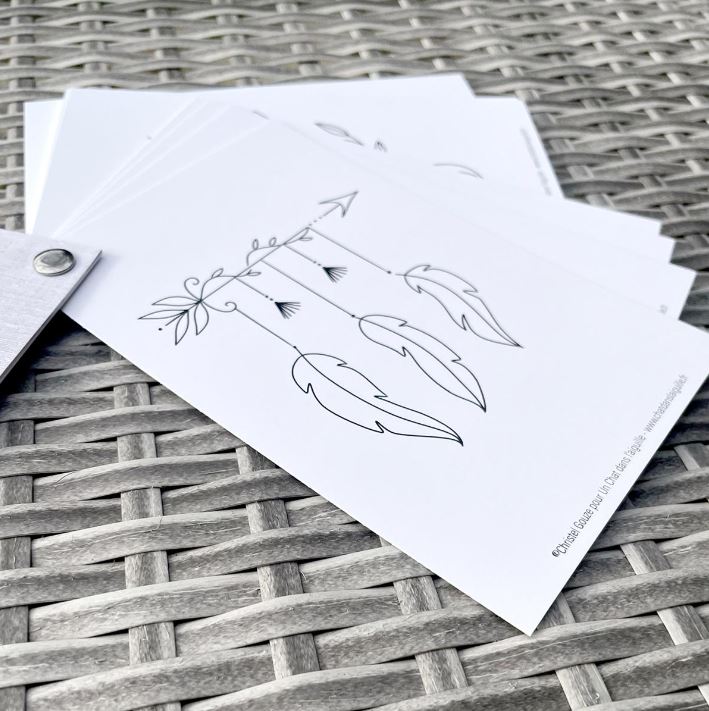 Carnet de dessins de broderie - Zen