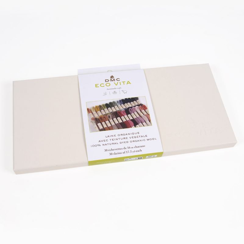 DMC Fil à Broder - Laine Eco Vita - Coffret de 30 échevettes