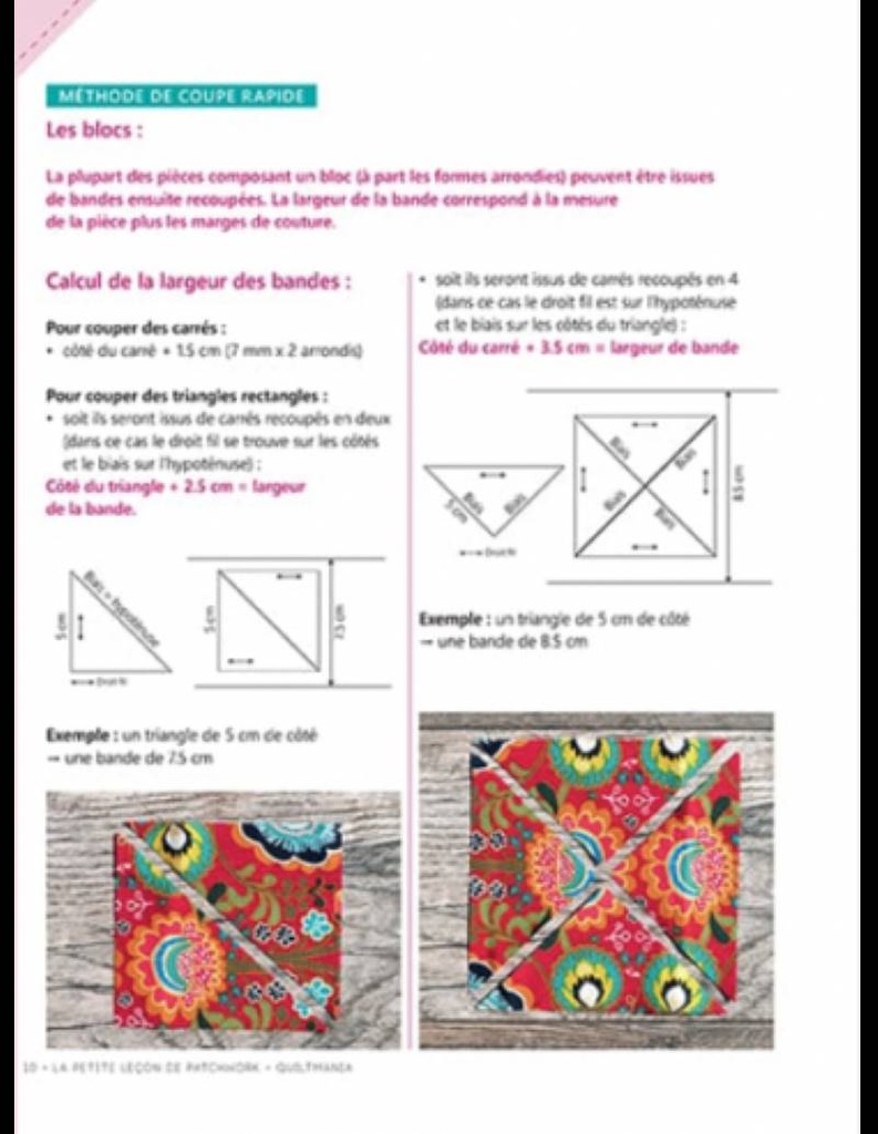 Livre Patchwork "La Petite Leçon de Patchwork"