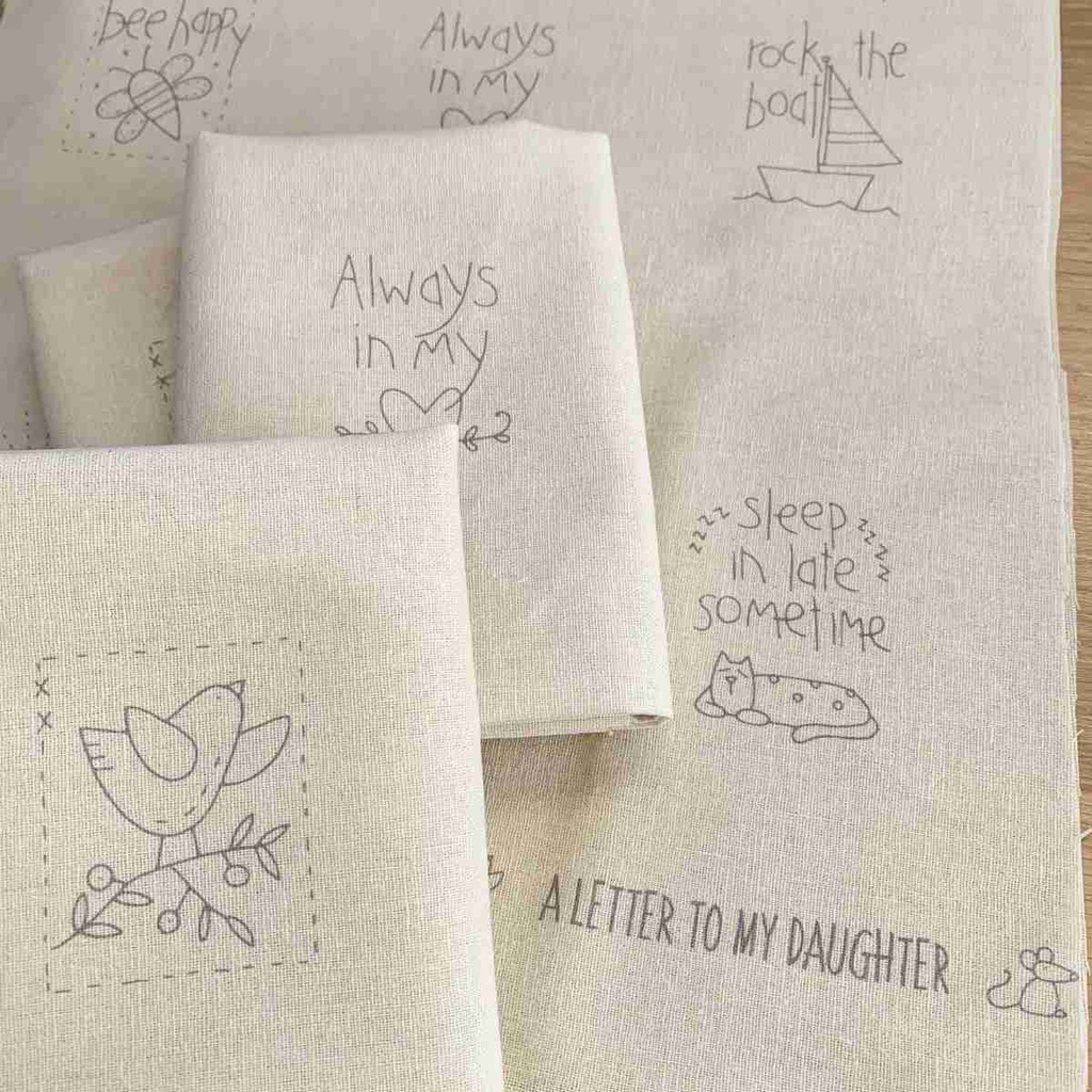 Panneau à Broder "A letter to my Daughter"  Nathalie Bird