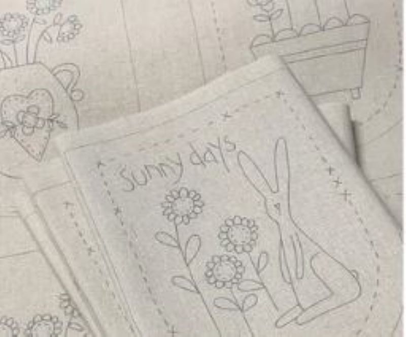 Panneau à Broder "Bunting"  Nathalie Bird