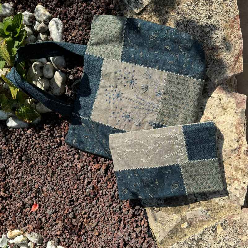 Modèle Patchwork _ Pochette à Ouvrage Jardin Botanique