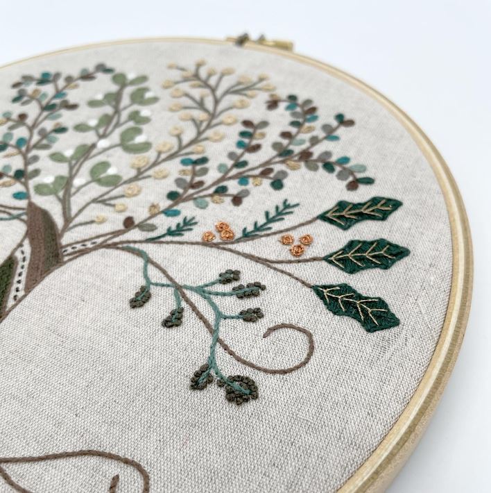 Kit Broderie "L'Arbre des Saisons - Hiver"