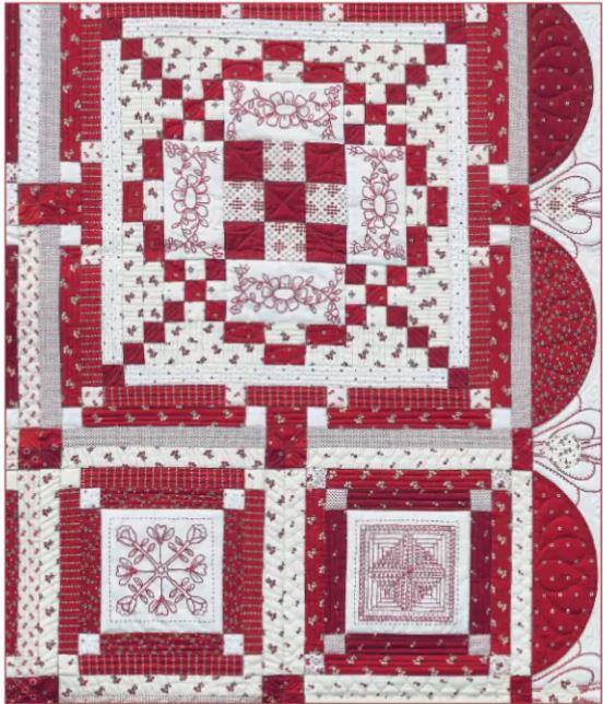 Livre Patchwork "Quilt & Redwork" - Kristel Salgarello