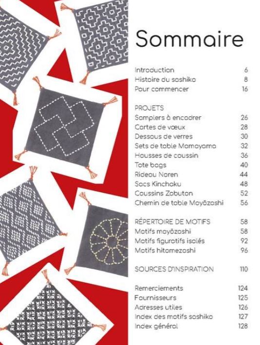 Livre "Le Guide de la Broderie Sashiko" de Susan Briscoe