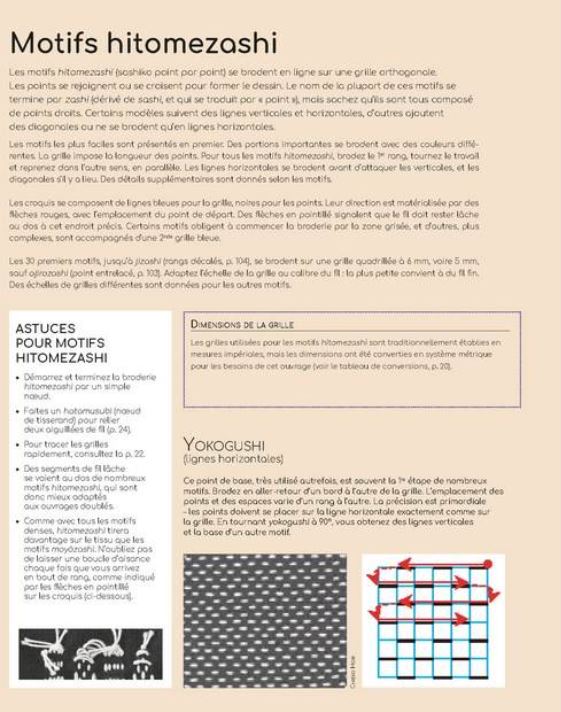 Livre "Le Guide de la Broderie Sashiko" de Susan Briscoe