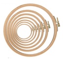 Tambour à broder en hêtre, diamètre 30 cm