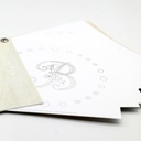 Carnet de dessins de broderie - Aphabet - Broderie Blanche
