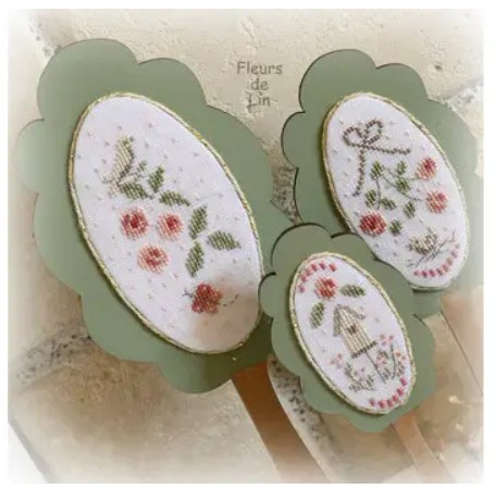 Kit Points Comptés - Trio d'Arbres de Printemps