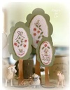 Kit Points Comptés - Trio d'Arbres de Printemps