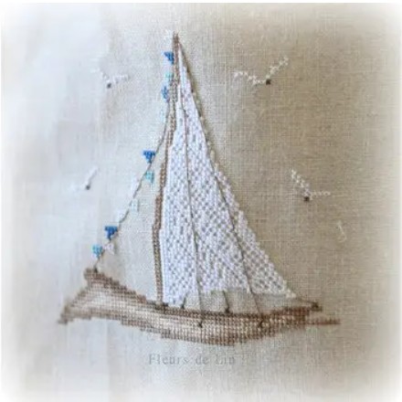 Modèle Points Comptés - Broder à la Plage"
