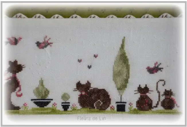 Modèle Points Comptés - Farandole de Chats