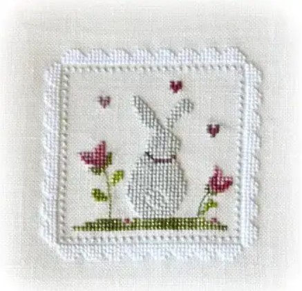 Modèle Points Comptés - Lapins de Printemps