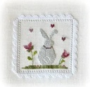 Modèle Points Comptés - Lapins de Printemps