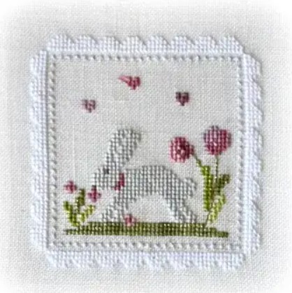 Modèle Points Comptés - Lapins de Printemps