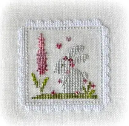 Modèle Points Comptés - Lapins de Printemps