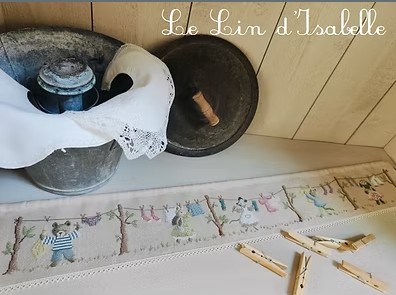 Modèle Points Comptés - Bande de Panier Jour de Lessive