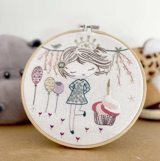 Kit Broderie "Joyeux Anniversaire Salomé"