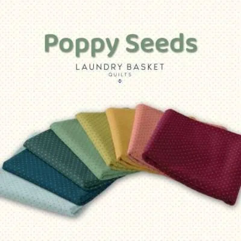 Tissu Patchwork Collection Poppy Seeds, 36 Coupons 25x55cm - PRE-COMMANDE