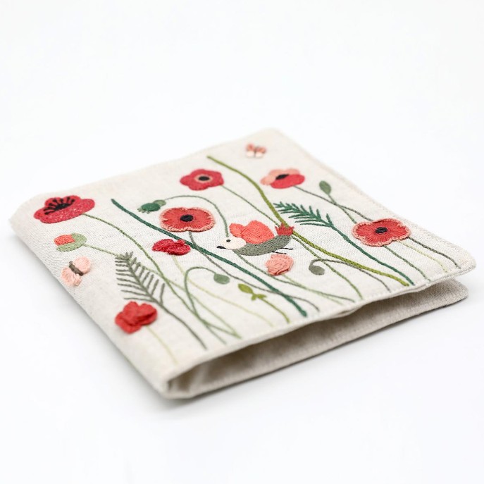 Kit Broderie "Porte Aiguilles Coquelicot