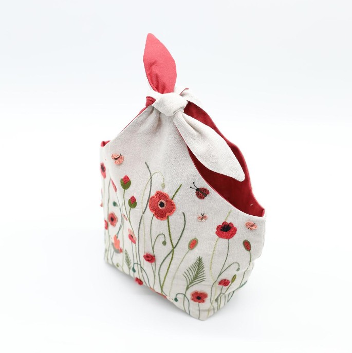 Kit Broderie "Sac Coquelicot"